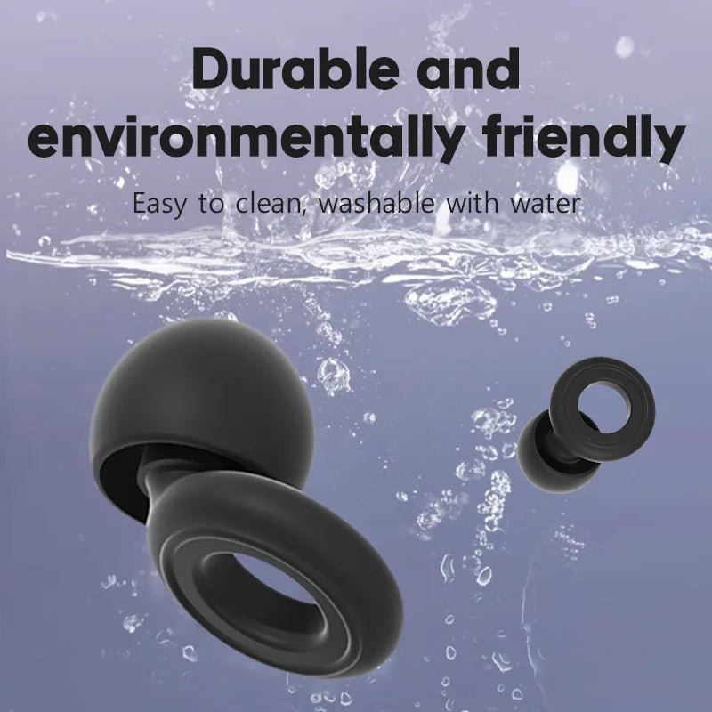 Ear Plugs for Sleep,Swim, Work– Super Soft, Reusable Hearing Protection for Noise Reduction  8 Ear Tips in S/M/L